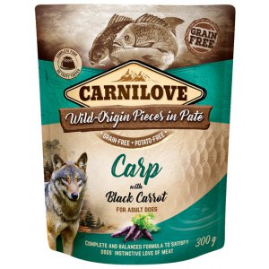 Carnilove Dog Carp & Black Carrot - karp i czarna marchew saszetka 300g