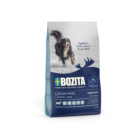 BOZITA Dog Grain Free Adult Sensitive Single Protein Lamb 1,1 kg