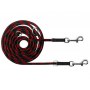 CHABA Smycz linka regulowana - 12mm x 130/220cm czarno-czerwona - 2