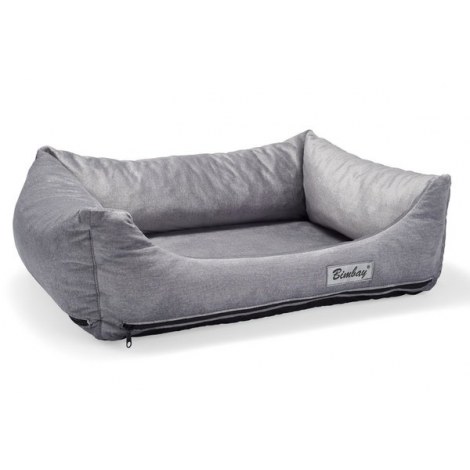 Bimbay Pokrowiec do kanapy zamszowy r.2 - 80x65cm szary - 2