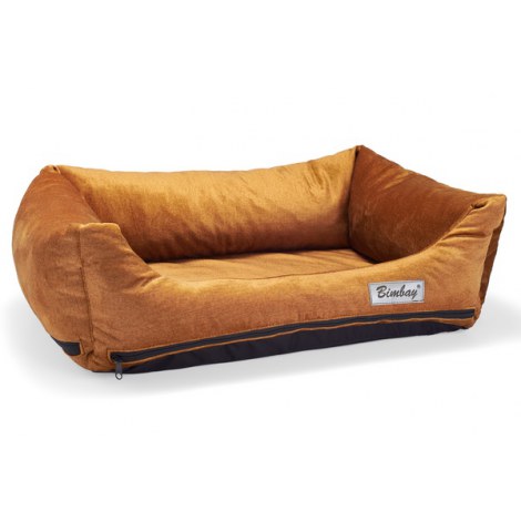 Bimbay Pokrowiec do kanapy zamszowy r.2 - 80x65cm złoty - 2