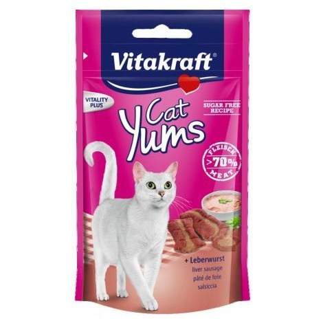 VITAKRAFT CAT YUMS przysmak dla kota, wątróbka 40g +20% gratis