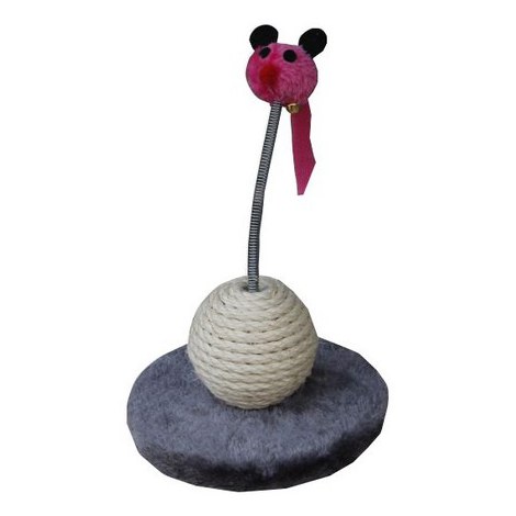 Yarro Drapak Mini Myszka różowo-szary 18x12x18cm [Y1142]