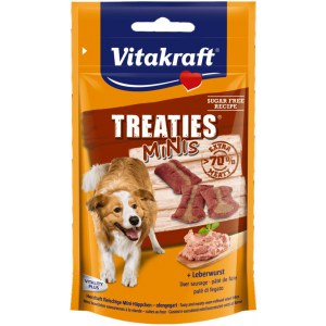 VITAKRAFT TREATIES BITS przysmak z wątróbką dla psa 120g +20% gratis