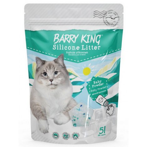 Barry King Podłoże silikonowe dla kota Baby Powder 5L [BK-14509]