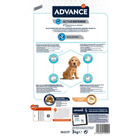 ADVANCE Puppy Protect Medium - sucha karma dla szczeniąt 3kg [507319] - 2