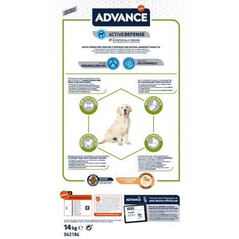 ADVANCE Maxi Junior - sucha karma dla młodych psów ras dużych 14kg [923540] - 2