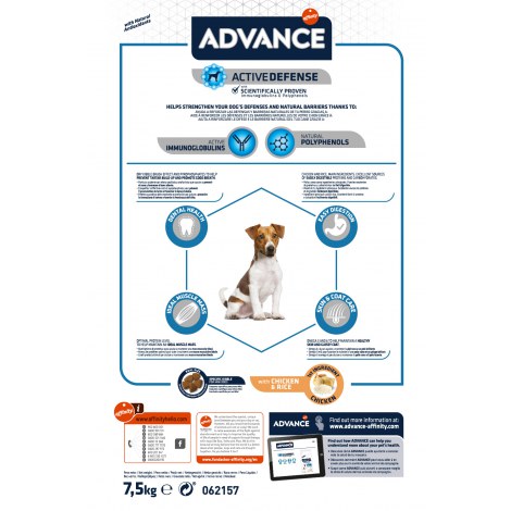 ADVANCE Mini Adult - sucha karma dla psów ras małych 7,5kg [923679] - 2