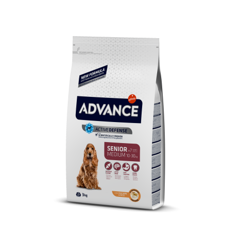 ADVANCE Medium Senior - sucha karma dla psów seniorów ras średnich 3kg [553311]