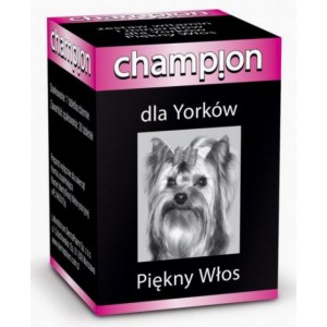 DermaPharm Champion Piekny Włos witaminy dla yorków 30 tabl.
