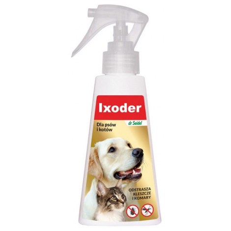 DermaPharm Ixoder Spray odstraszający kleszcze i komary dla psa i kota 100ml