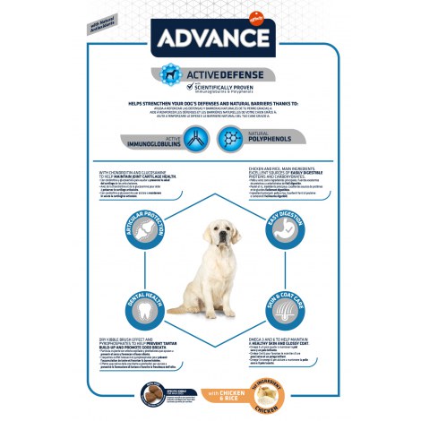 ADVANCE Maxi Adult - sucha karma dla psów ras dużych 14kg [924069] - 2