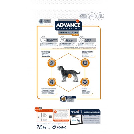 ADVANCE DIET Weight Balance Mini - sucha karma dla psów ras małych 7,5kg [928018] - 2
