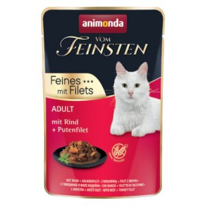 Animonda vom Feinsten Cat Adult Wołowina + filet z indyka saszetka 85g