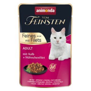 Animonda vom Feinsten Cat Adult Cielęcina + filet z kurczaka saszetka 85g