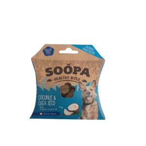 SOOPA Healthy BITES Coconut & Chia Seed (kokos i nasiona chia) 50g