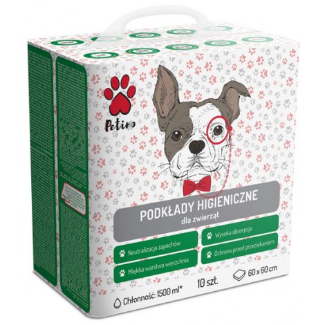 Petino Podkłady higieniczne 1500ml 60x60cm 10szt