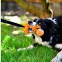 Dingo Zabawka dla psa - Szarpak Mop Bungee z piłką pomarańczowy - 5