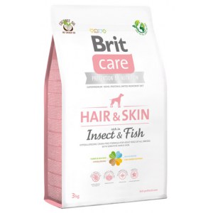 Brit Care Grain Free Adult Hair & Skin - Insects & Fish 3kg