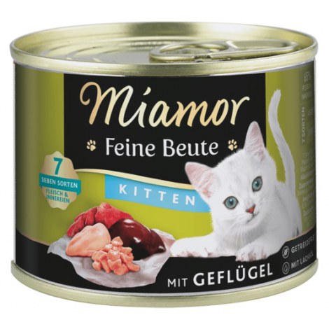 Miamor Feine Beute Kitten Geflugel - drób puszka 185g
