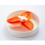 Spin Interaktywna miska Flower/Spin biało-pomarańczowa - 2