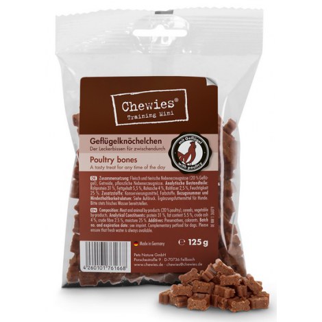 Chewies Training Kosteczki Mini Drób 125g