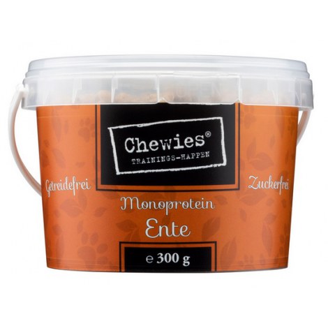 Chewies Trainings-Happen Kaczka monobiałkowe, bezzbożowe wiaderko 300g - 2