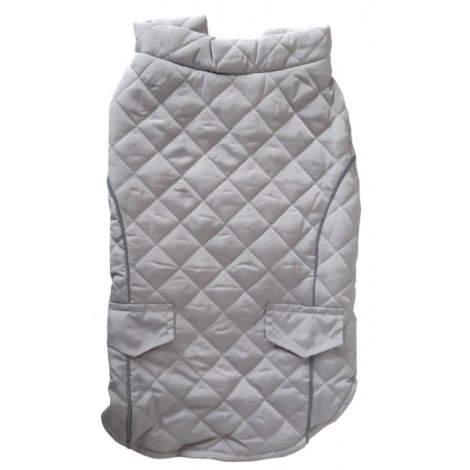 Kurtka pikowana ocieplana 2XL srebrna