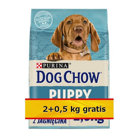 Purina Dog Chow Puppy Jagnięcina 2,5kg (2+0,5kg) - 2