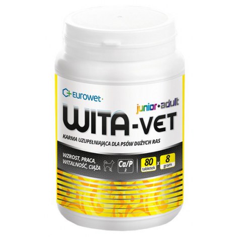 Wita-Vet Complex 8g - preparat mineralno-witaminowy dla suk i szczeniąt ras dużych 80tabl - 2