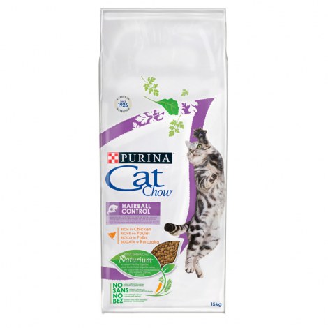 PURINA CAT CHOW HAIRBALL CONTROL 12kg + 3kg GRATIS