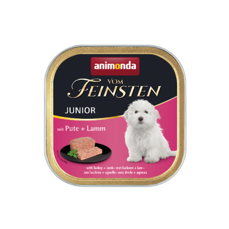 ANIMONDA Vom Feinsten Junior szalka z indykiem i jagnięciną 150g
