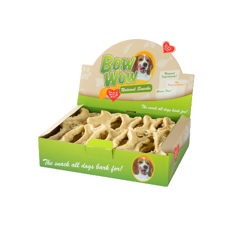 BOW WOW Naturalne kości z wątróbką drobiową i pestkami winogron 30szt [BW302A]