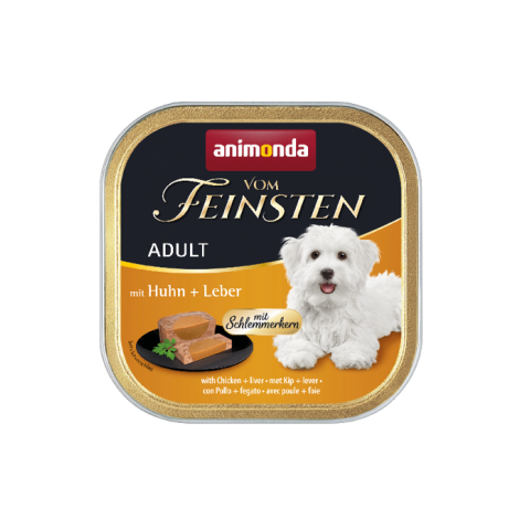ANIMONDA Vom Feinsten Gourmet Centre szalka z kurczakiem i wątróbką 150g