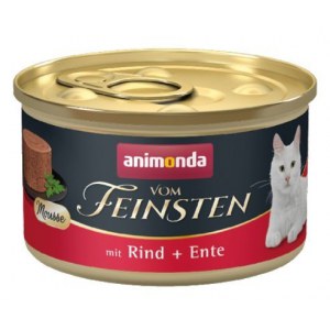 ANIMONDA Vom Feinsten Mus dla kotów puszka z wołowiną i kaczką 85g