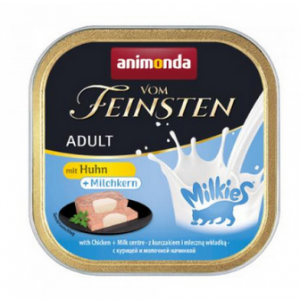 ANIMONDA Vom Feinsten Adult szalka z kurczakiem w sosie mlecznym 100g