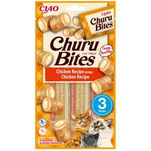 Inaba Ciao Cat Churu Bites Chicken Recipe Wraps Kurczak 30g