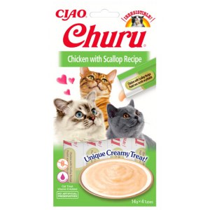 Inaba Ciao Cat Churu Creamy Kurczak i przegrzebki 56g