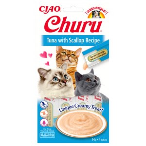 Inaba Ciao Cat Churu Creamy Tuńczyk i przegrzebki 56g