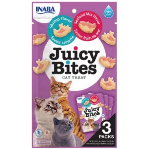 Inaba Cat Juicy Bites Krewetki i owoce morza 33,9g