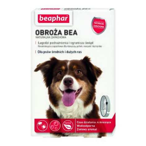BEAPHAR OBROŻA BEA NATURALNA ZAPACHOWA DLA ŚREDNICH I DUŻYCH PSÓW M/L
