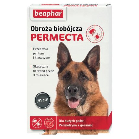BEAPHAR PERMECTA DOG L 70CM - obroża biobójcza dla dużych psów