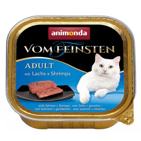 Animonda vom Feinsten Cat Adult z Łososiem i Krewetkami tacka 100g - 2
