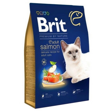 Brit Premium By Nature Cat Adult Salmon 8kg