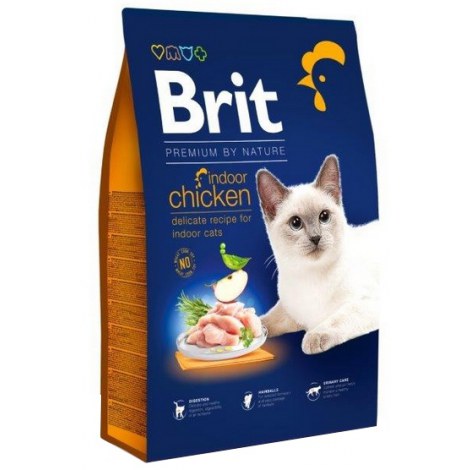 Brit Premium By Nature Cat Indoor Chicken 8kg
