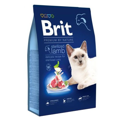 Brit Premium By Nature Cat Sterilized Lamb 800g