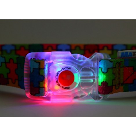 Matteo Obroża Klamra LED 20mm puzzle - 3