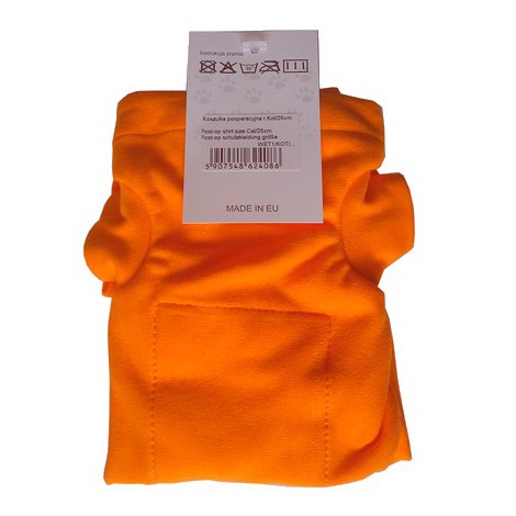 Grande Finale Koszulka pooperacyjna dla kota pomarańczowa 25cm [WET1/KOT] - 2