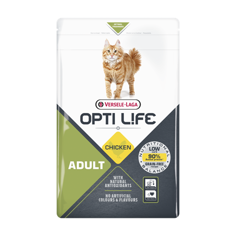 VERSELE LAGA OPTI LIFE Cat Adult 7,5kg - karma dla dorosłych kotów [441320] 7,5kg