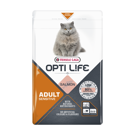 VERSELE LAGA OPTI LIFE Cat Sensitive 7,5kg - karma dla dorosłych, wrażliwych kotów [441322] 7,5kg